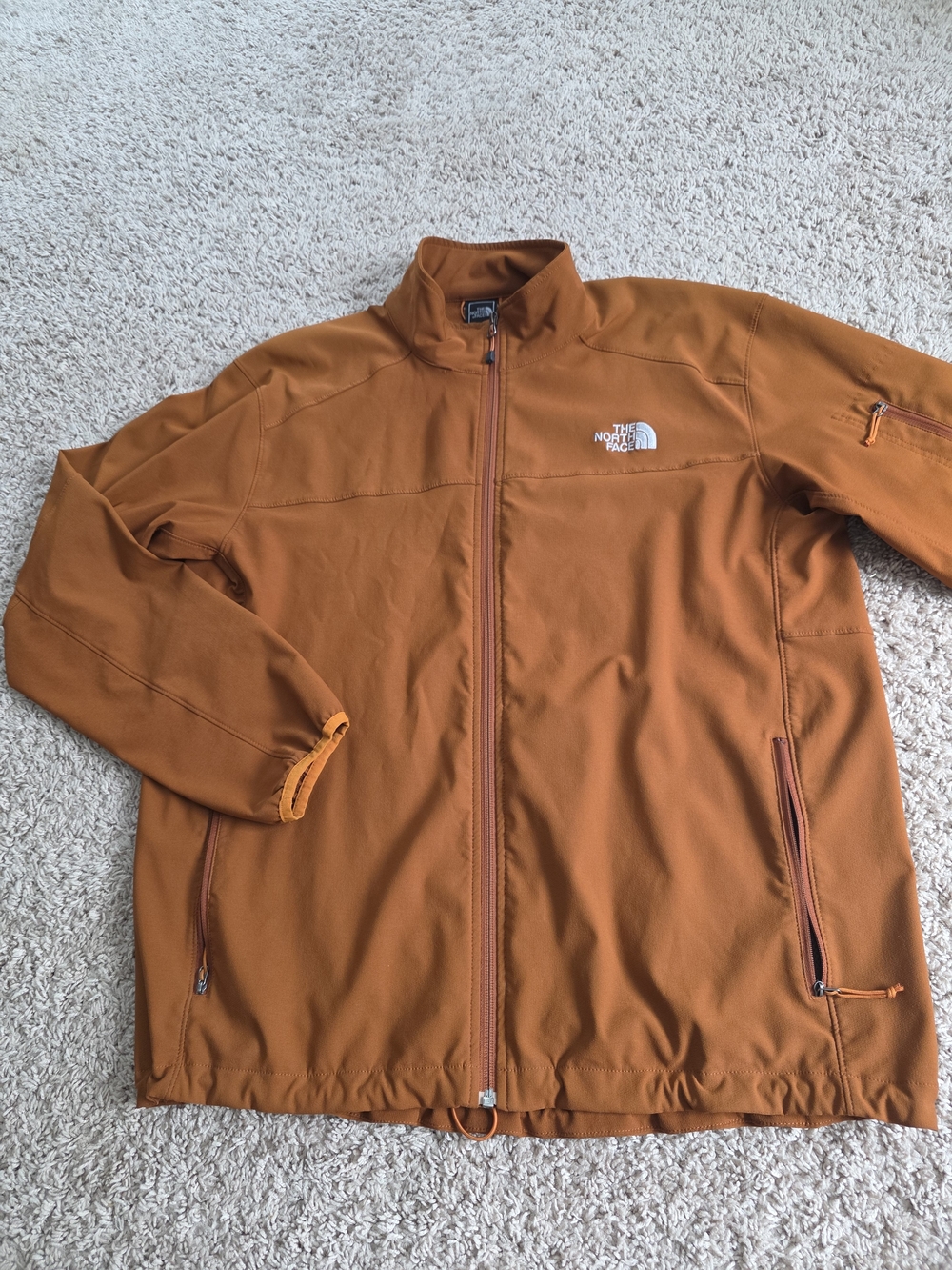 The North Face Men's Burnt Orange Apex Bionic Softshell Jacket Size XL